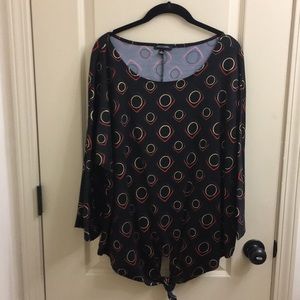 Dressy tie down blouse